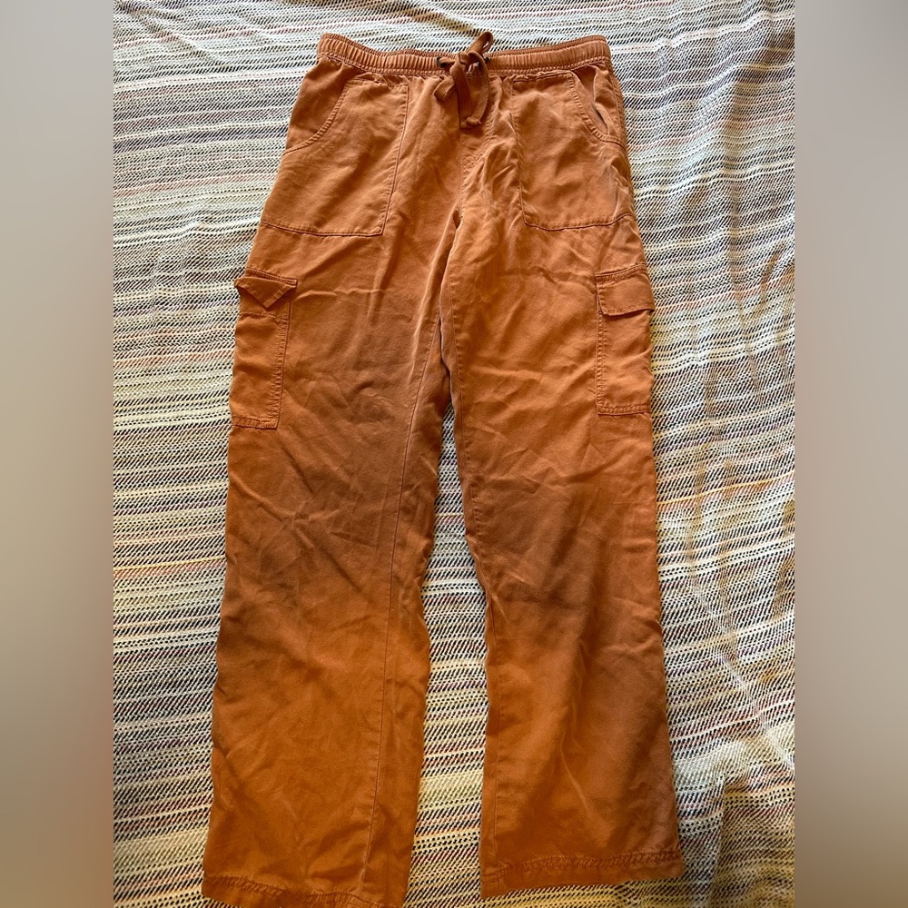 For the Republic size small burnt orange cargo pants.